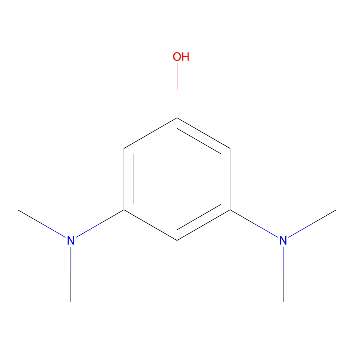 3,5-Bis(dimethylamino)phenol molecular structure, CAS 16857-98-0