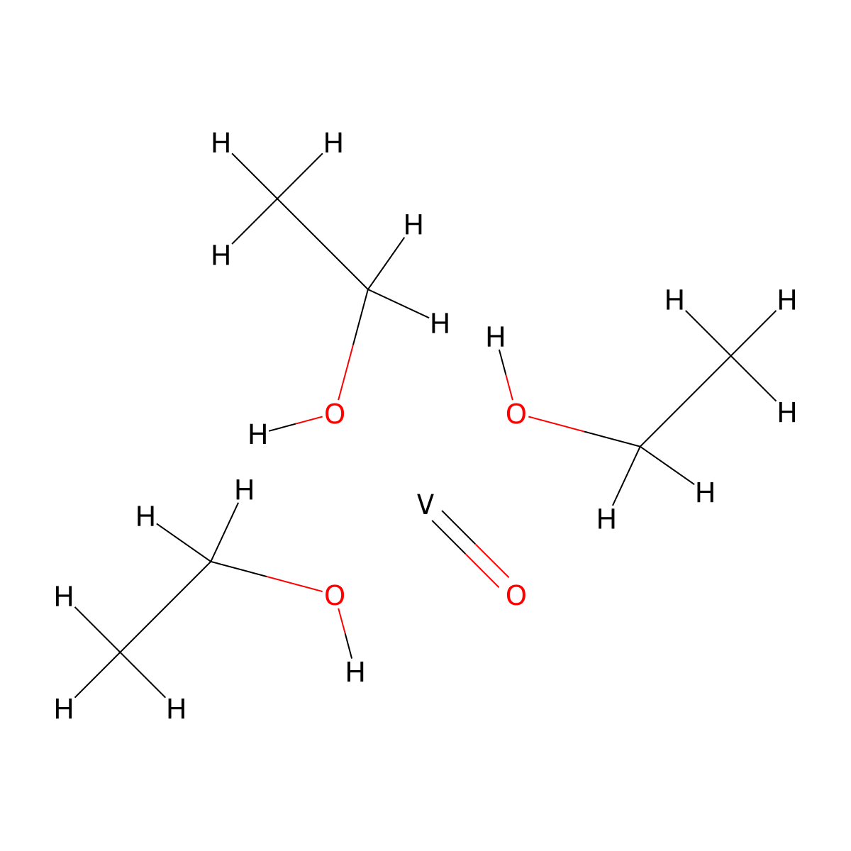 Vanadium, triethoxyoxo-, (T-4)- molecular structure, CAS 1686-22-2