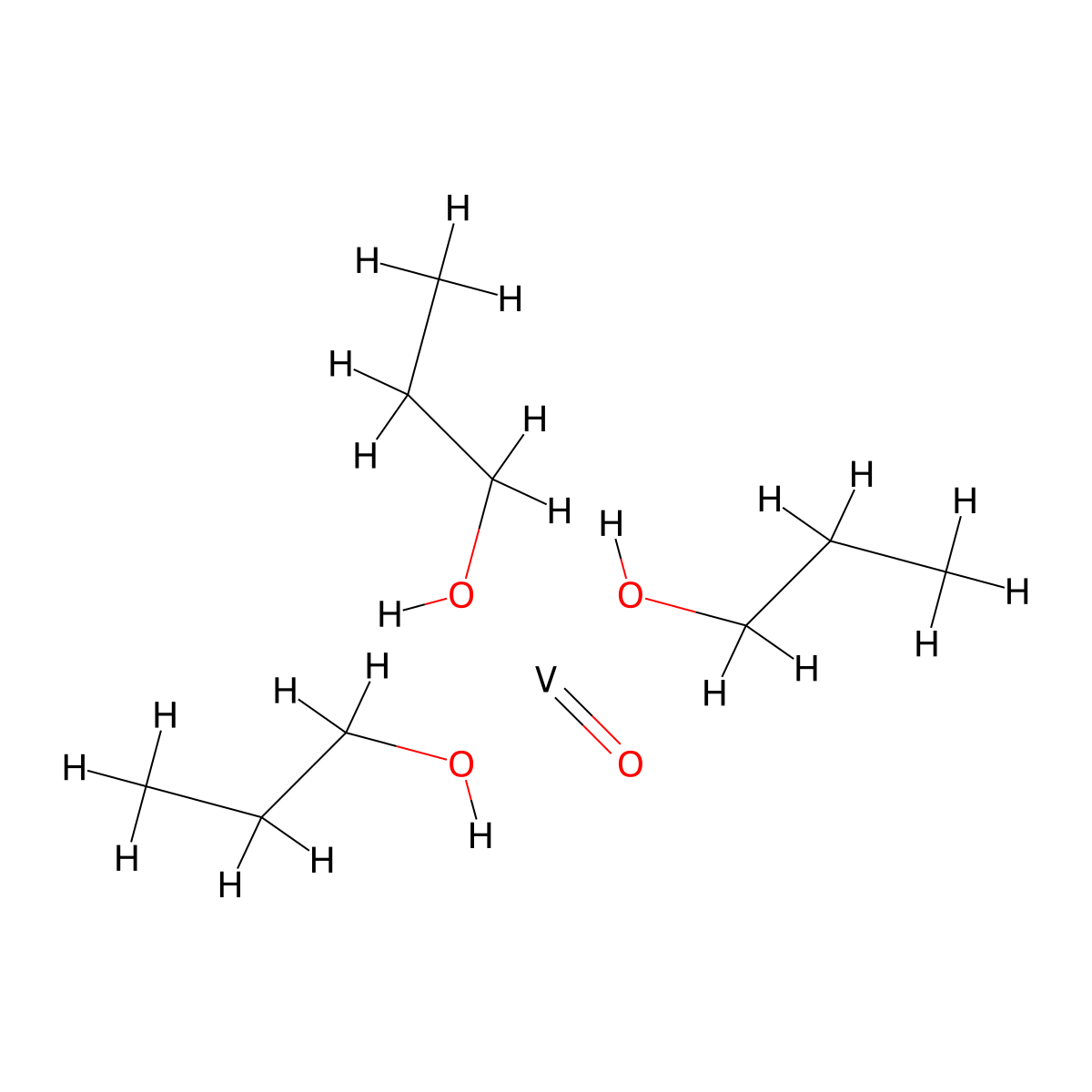 (T-4)-Oxotripropoxyvanadium molecular structure, CAS 1686-23-3