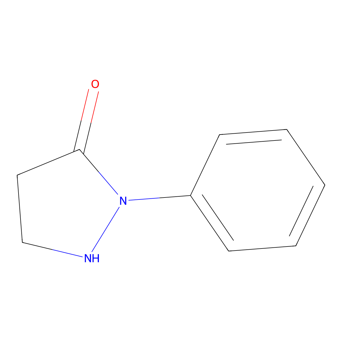 2-Phenylpyrazolidin-3-one molecular structure, CAS 16860-34-7