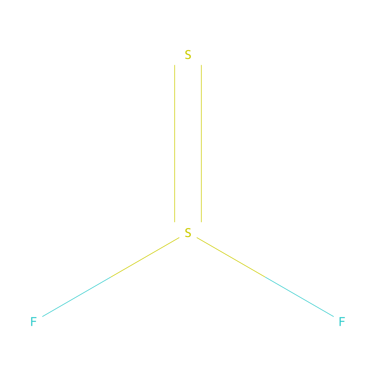 Thiothionyl fluoride molecular structure, CAS 16860-99-4