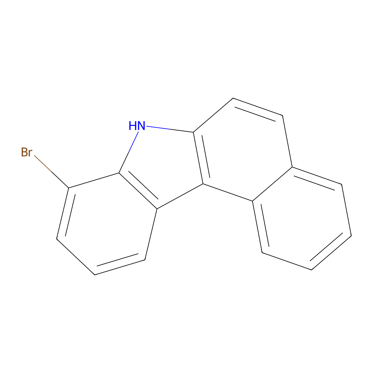 8-bromo-7H-benzo[c]carbazole molecular structure, CAS 1686099-80-8