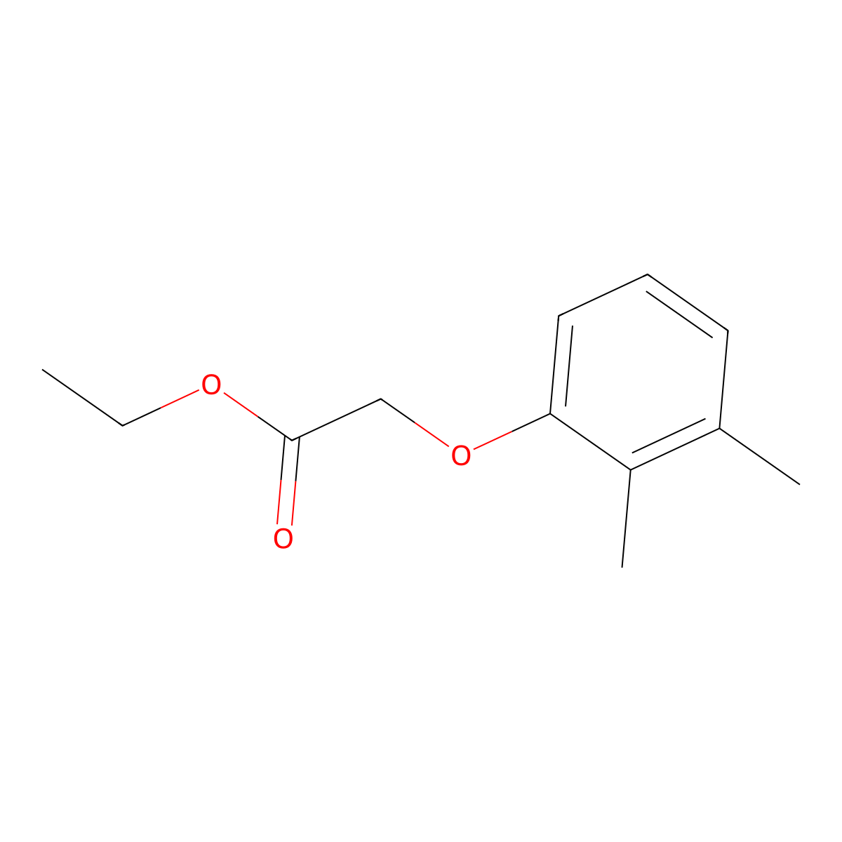 Ethyl [(2,3-dimethylphenyl)oxy]acetate molecular structure, CAS 16861-31-7