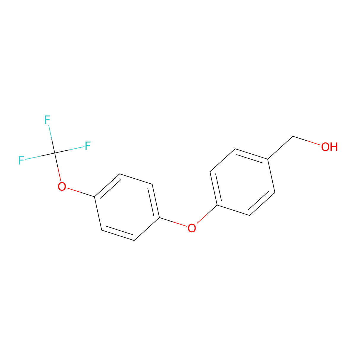 (4-(4-(Trifluoromethoxy)phenoxy)phenyl)methanol molecular structure, CAS 1686102-84-0