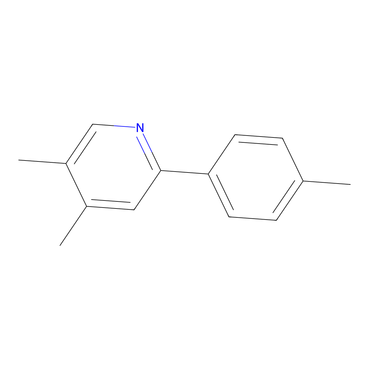 4,5-Dimethyl-2-(4-methylphenyl)pyridine molecular structure, CAS 1686126-88-4