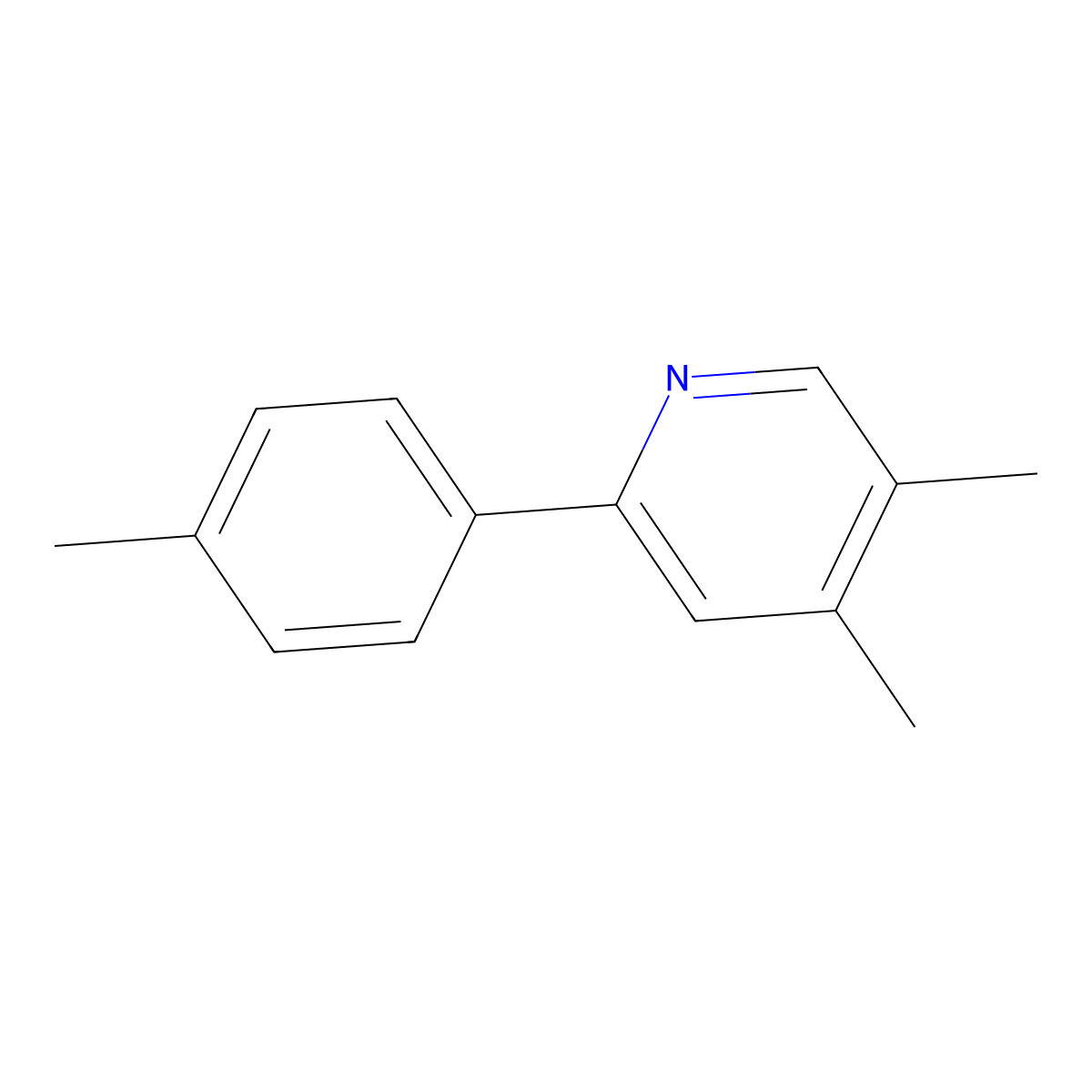 4,5-Dimethyl-2-(4-methylphenyl)pyridine molecular structure, CAS 1686126-88-4