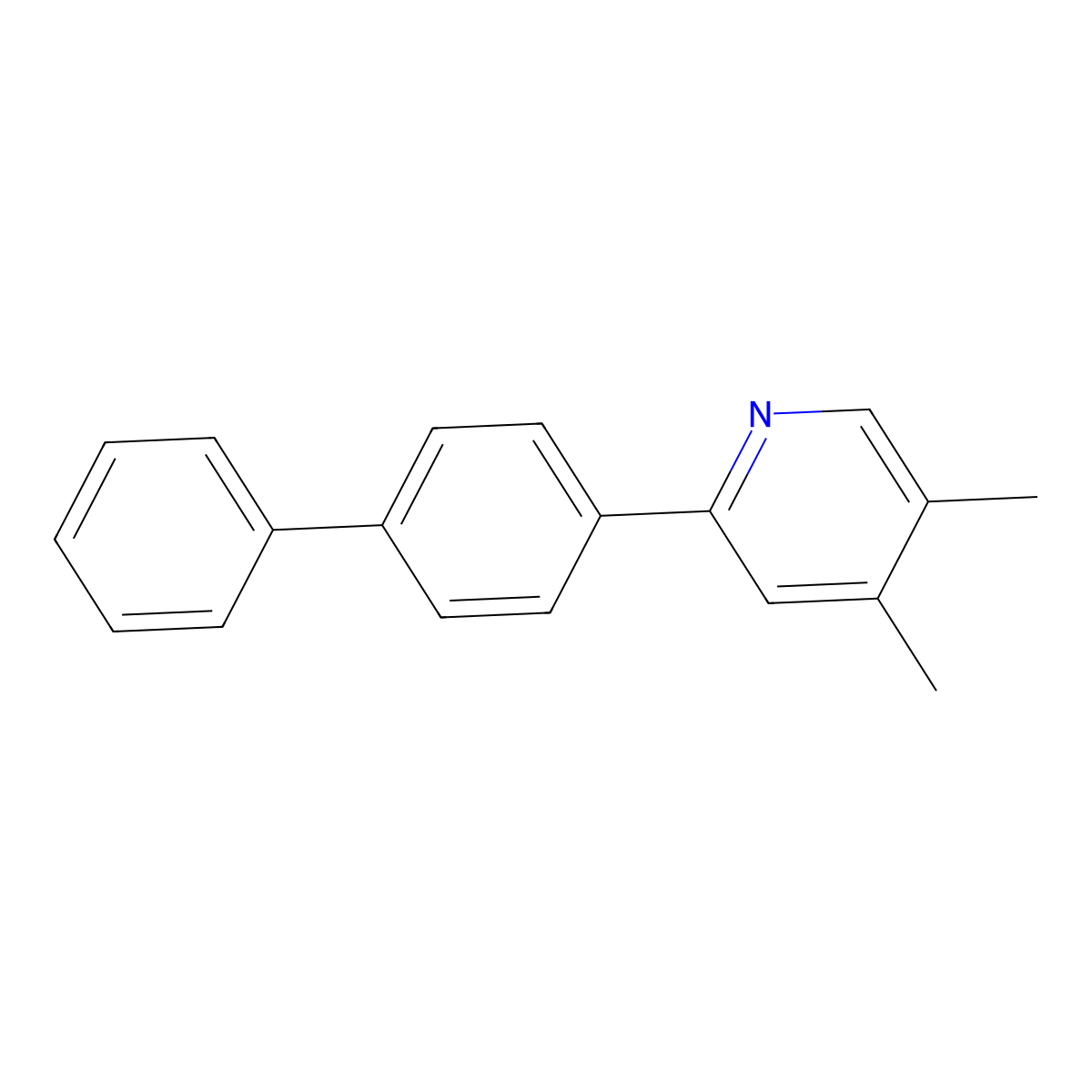 2-[1,1'-biphenyl]-4-yl-4,5-dimethylPyridine molecular structure, CAS 1686126-93-1