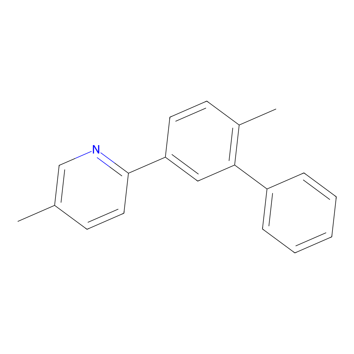 5-methyl-2-(6-methyl[1,1'-biphenyl]-3-yl)Pyridine molecular structure, CAS 1686126-98-6
