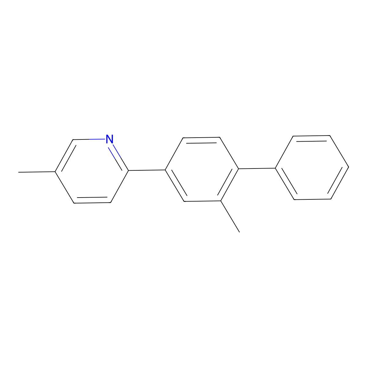 5-methyl-2-(2-methyl[1,1'-biphenyl]-4-yl)Pyridine molecular structure, CAS 1686126-99-7
