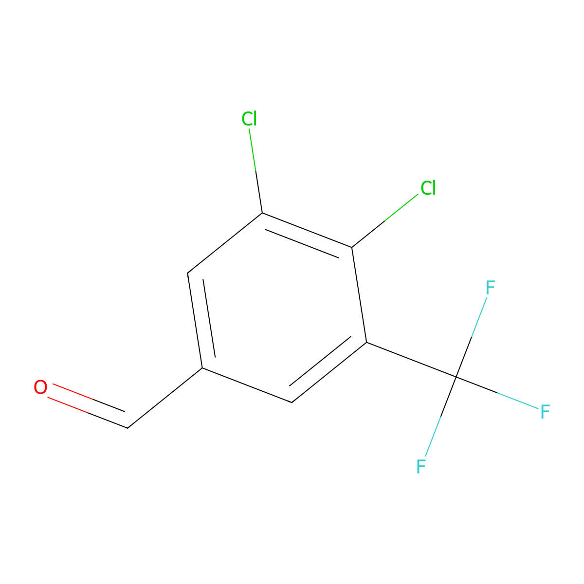 3,4-Dichloro-5-(trifluoromethyl)benzaldehyde molecular structure, CAS 1686130-35-7