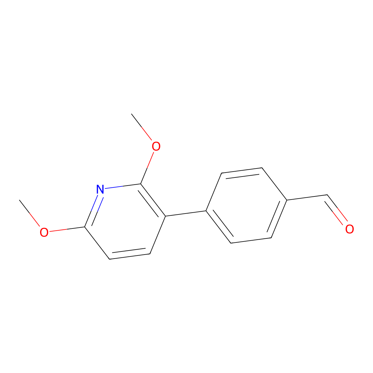 4-(2,6-Dimethoxypyridin-3-yl)benZaldehyde molecular structure, CAS 1686134-45-1