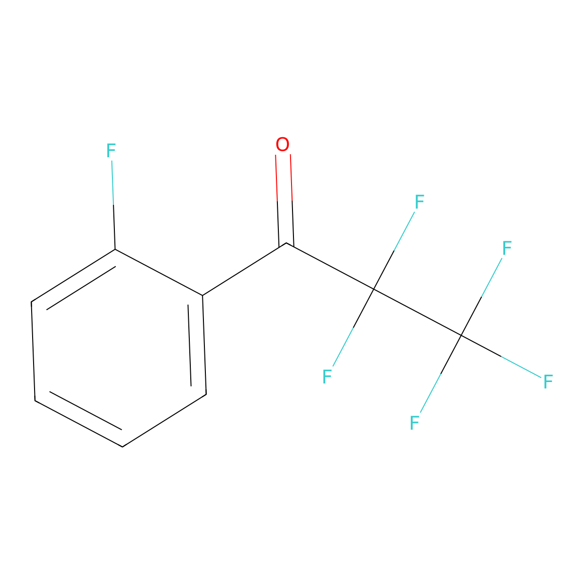 2,2,3,3,3-Pentafluoro-1-(2-fluorophenyl)propan-1-one molecular structure, CAS 1686161-74-9