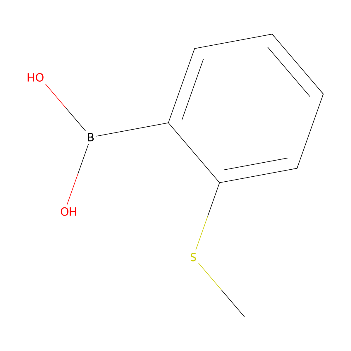 2-(Methylthio)benzeneboronic acid molecular structure, CAS 168618-42-6