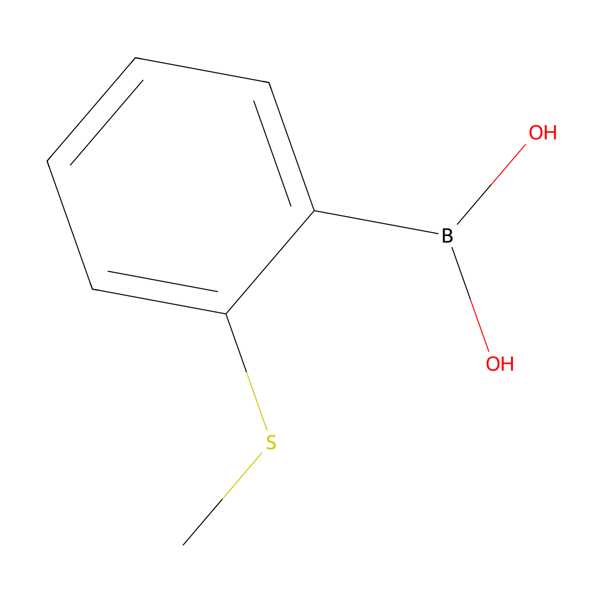 2-(Methylthio)benzeneboronic acid molecular structure, CAS 168618-42-6