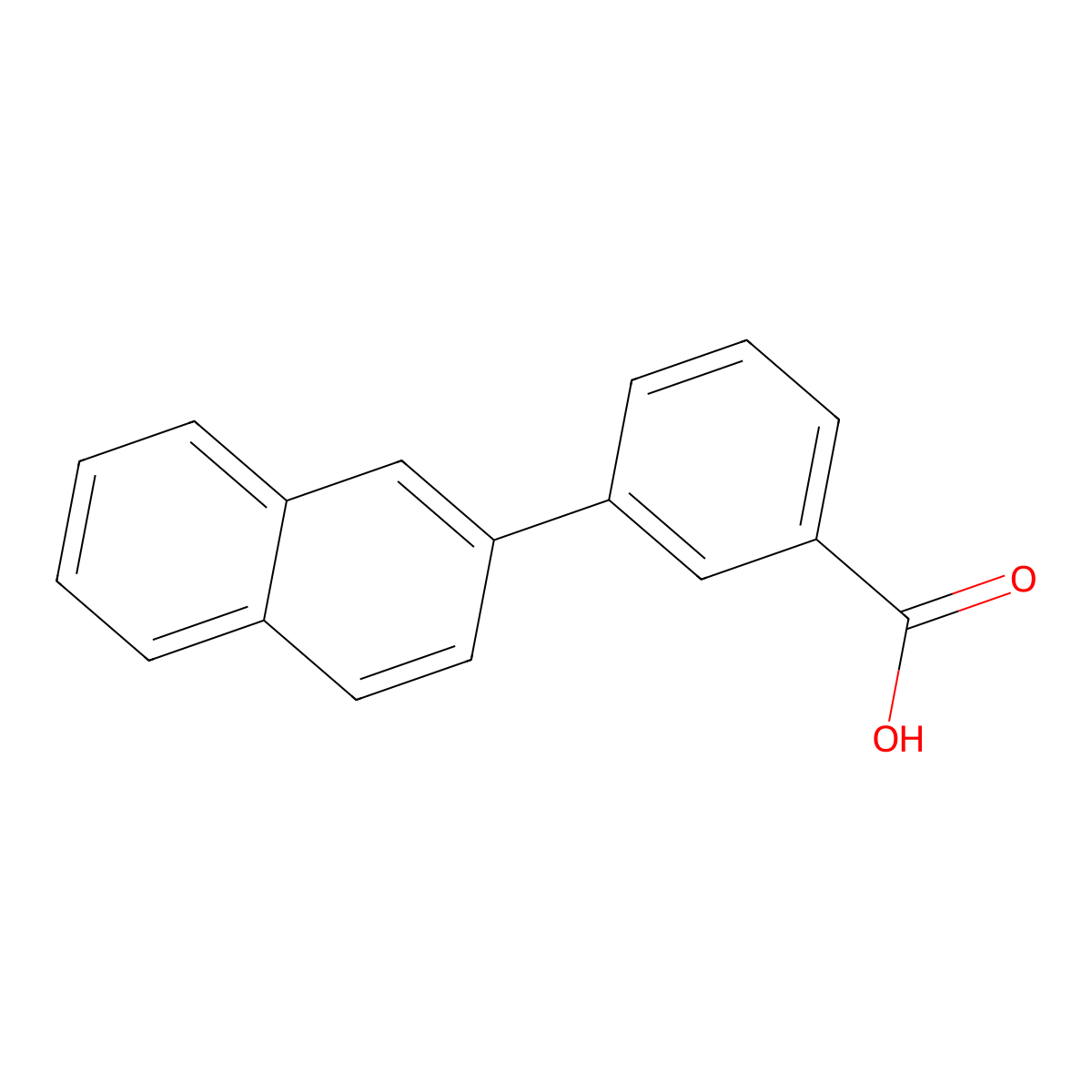 3-(Naphthalen-2-yl)benzoic acid molecular structure, CAS 168618-46-0