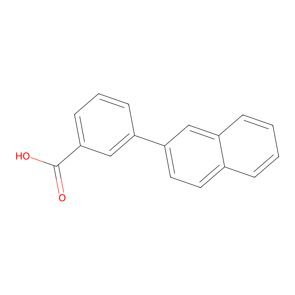 3-(Naphthalen-2-yl)benzoic acid molecular structure, CAS 168618-46-0