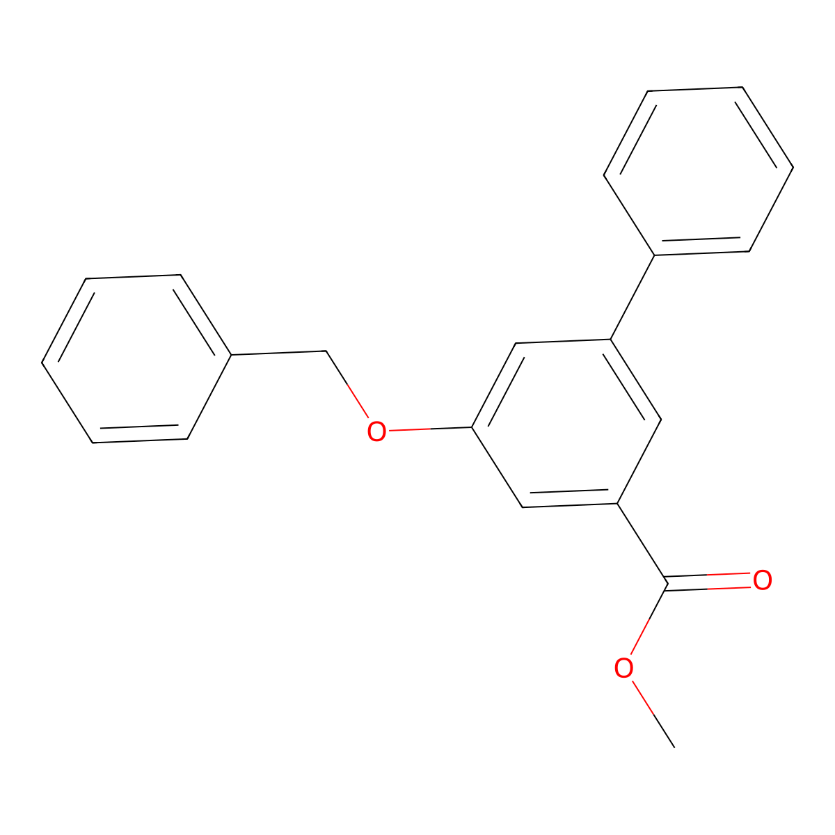 Methyl 3-benzyloxy-5-phenylbenzoate molecular structure, CAS 168619-24-7