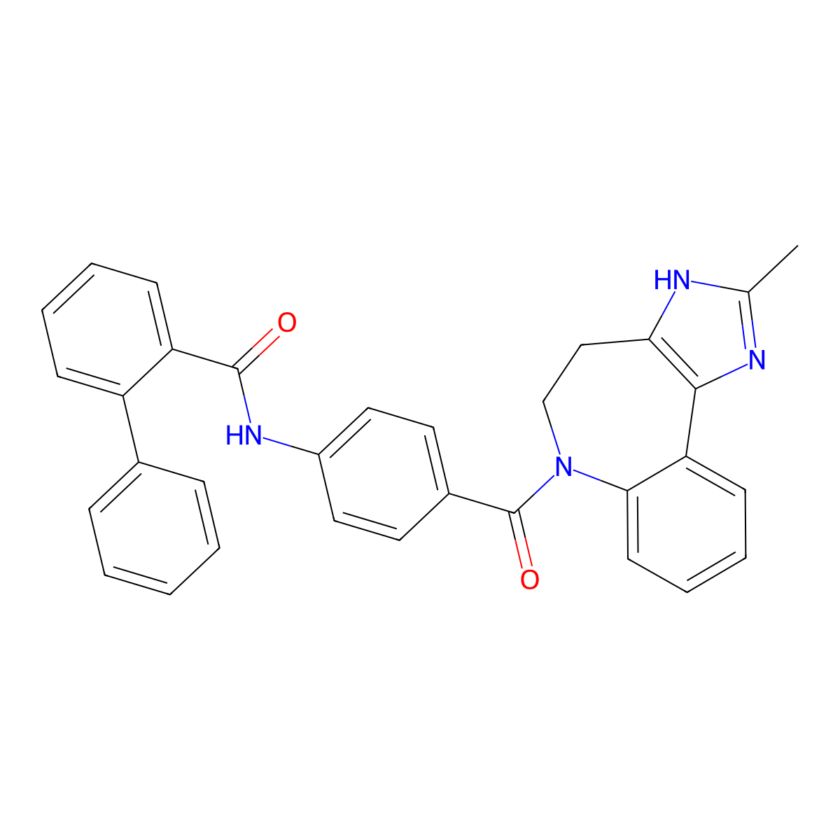 Conivaptan molecular structure, CAS 168626-94-6