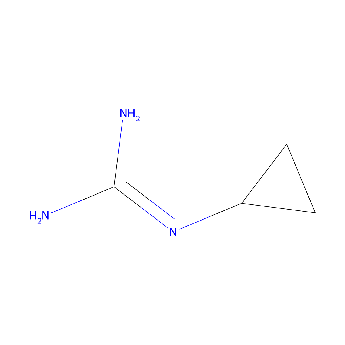 N-Cyclopropylguanidine molecular structure, CAS 168627-33-6