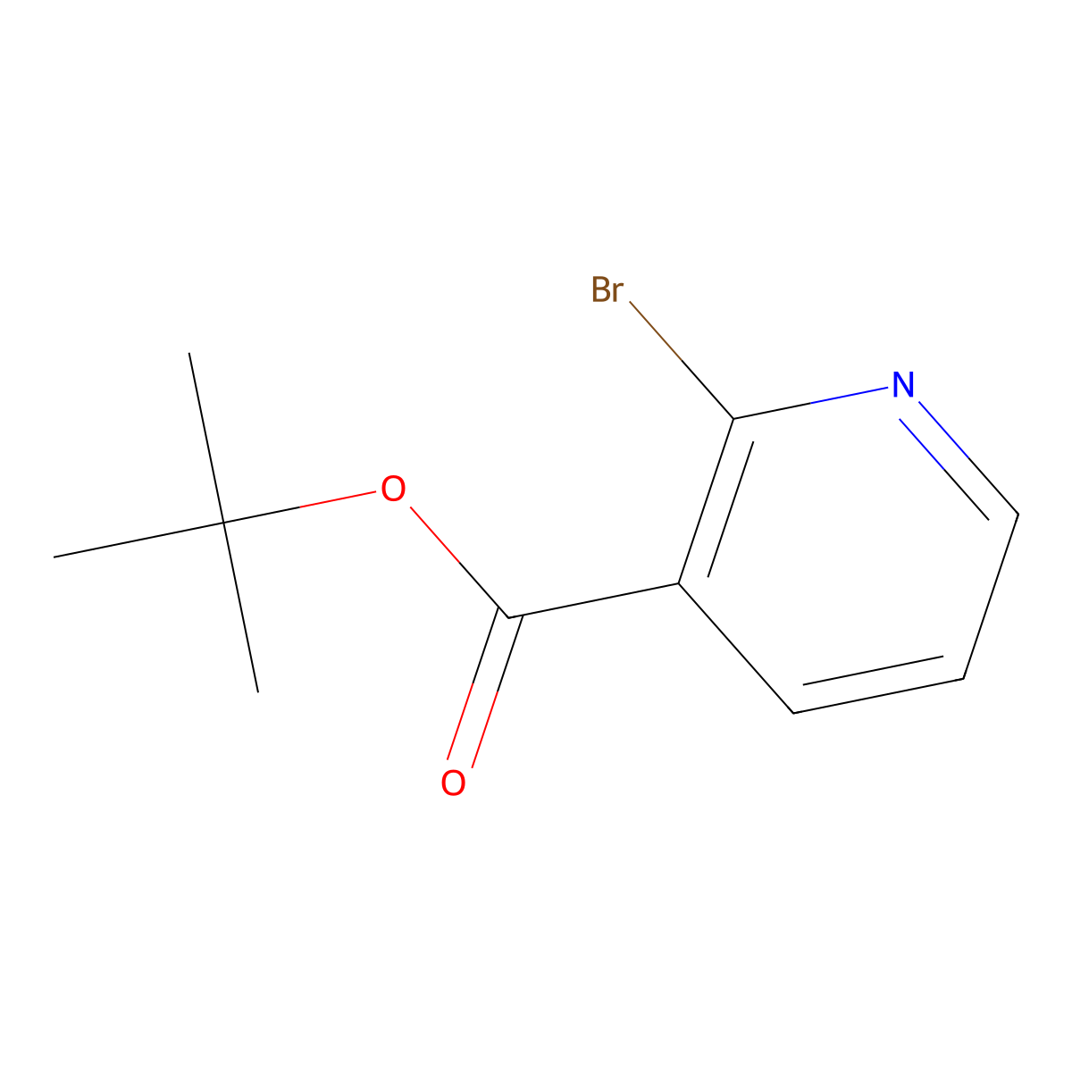 tert-Butyl 2-bromonicotinate molecular structure, CAS 168629-64-9