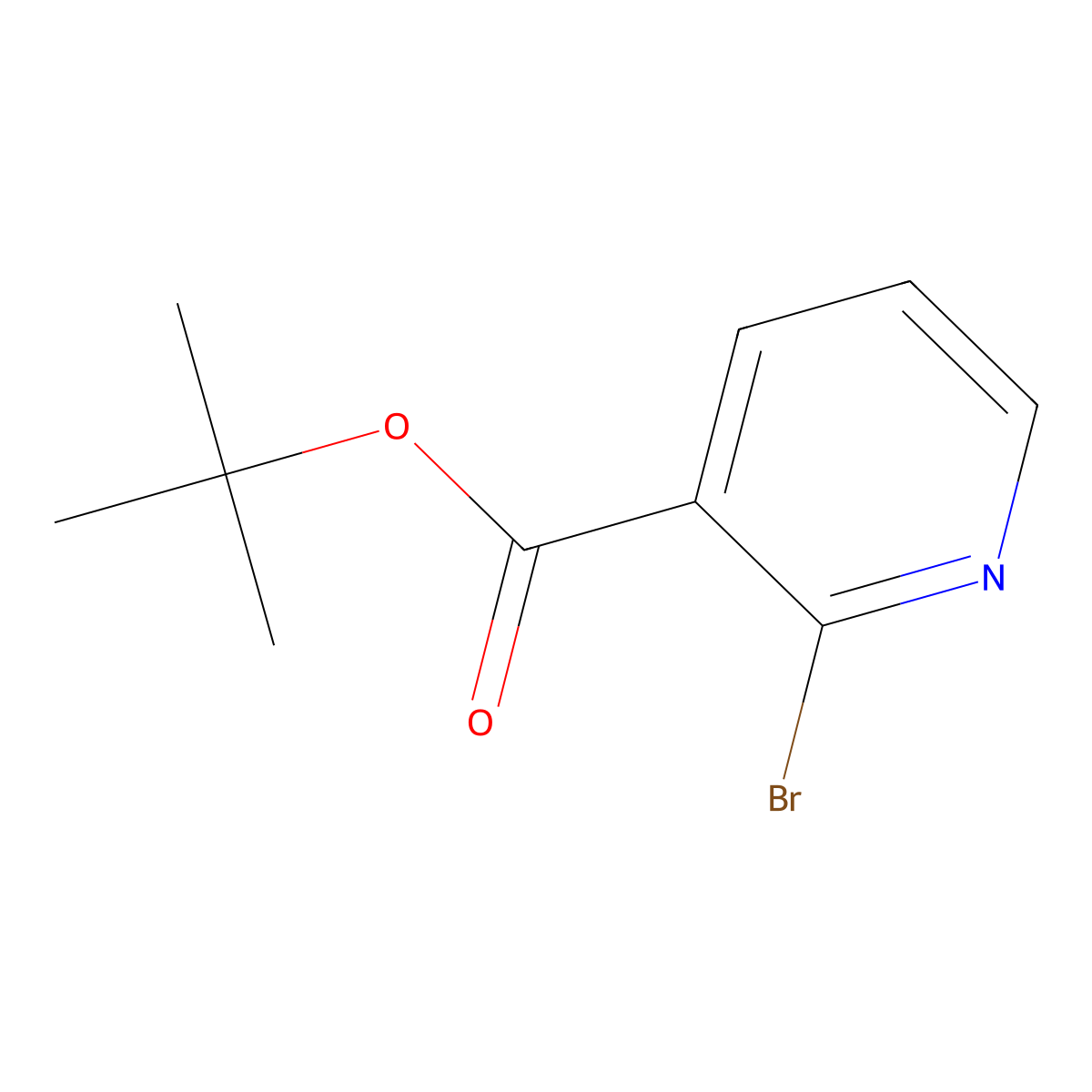 tert-Butyl 2-bromonicotinate molecular structure, CAS 168629-64-9