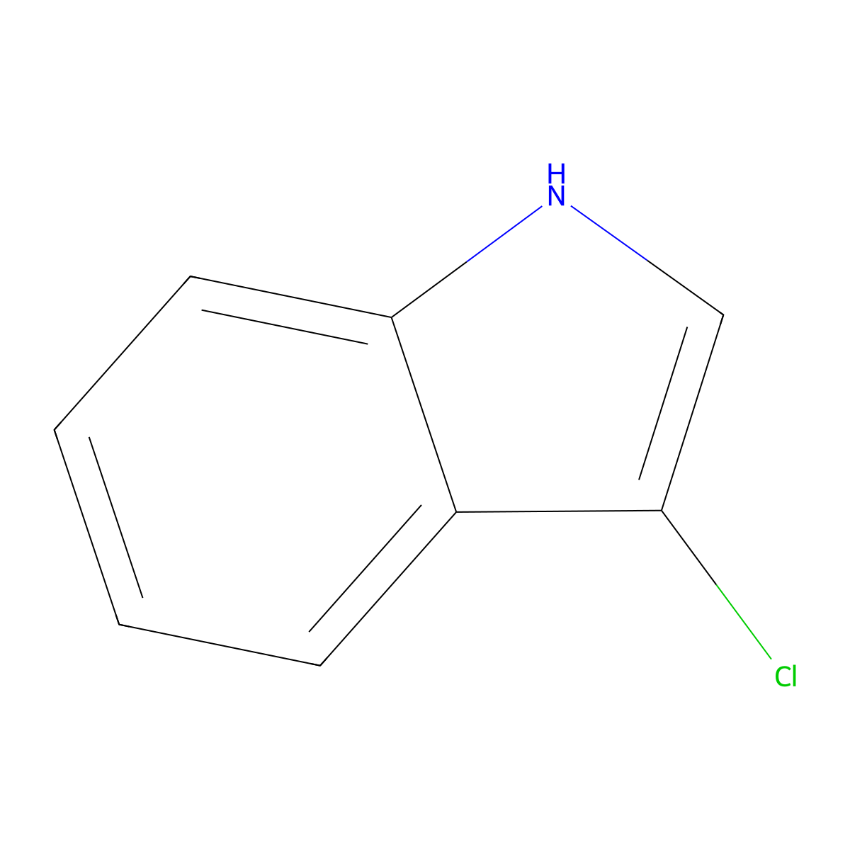 3-Chloro-1H-indole molecular structure, CAS 16863-96-0