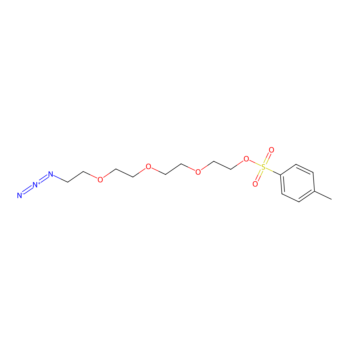 Azide-PEG4-Tos molecular structure, CAS 168640-82-2