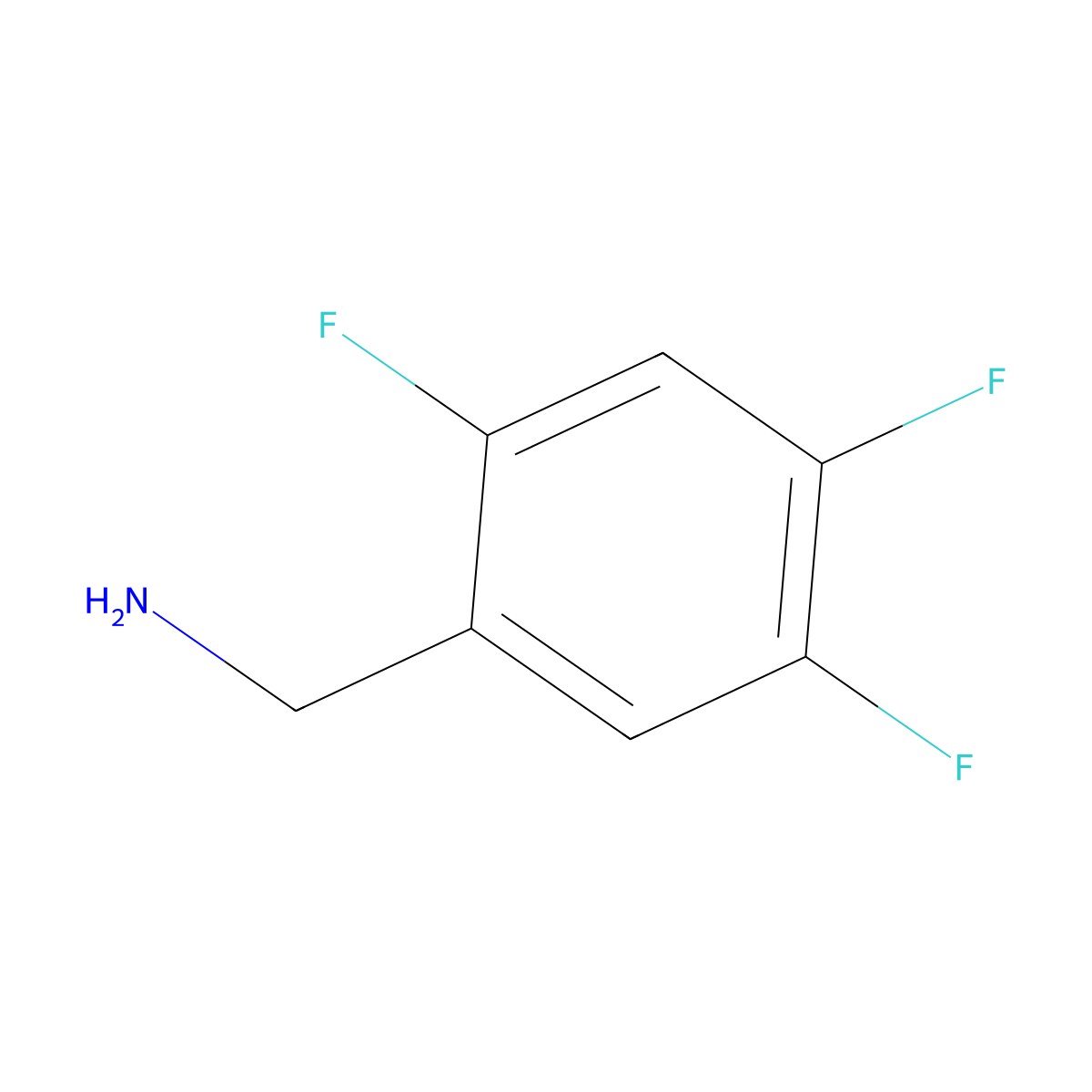 2,4,5-Trifluorobenzylamine molecular structure, CAS 168644-93-7