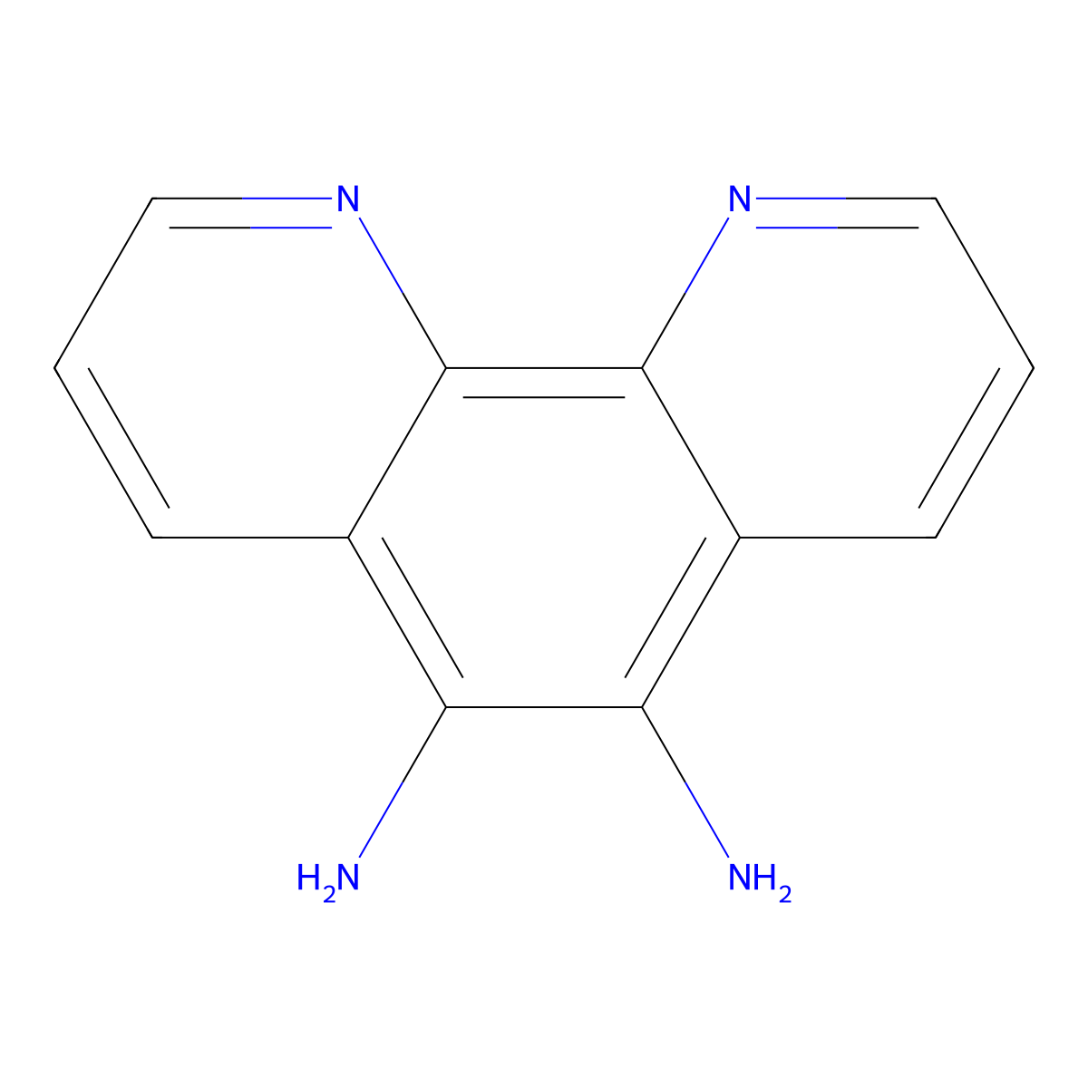 1,10-Phenanthroline-5,6-diamine molecular structure, CAS 168646-54-6