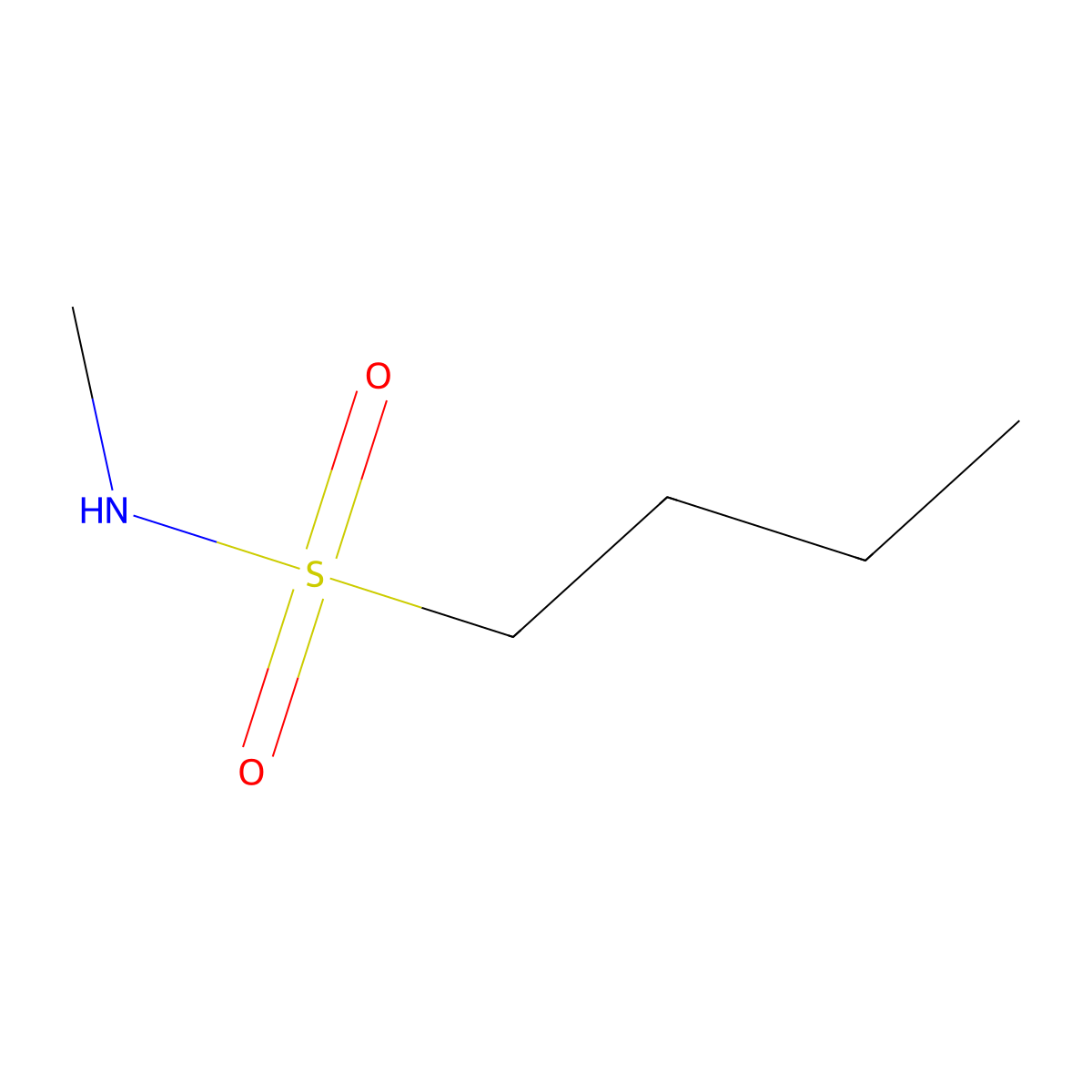 N-methylbutane-1-sulfonamide molecular structure, CAS 16867-25-7