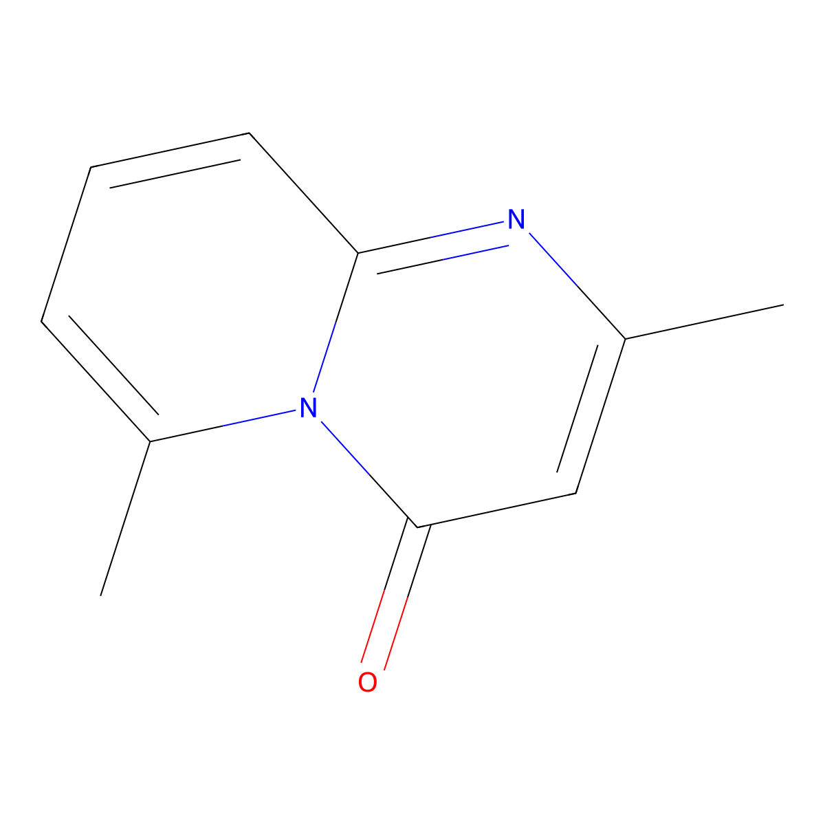 2,6-Dimethyl-4H-pyrido[1,2-a]pyrimidin-4-one molecular structure, CAS 16867-28-0