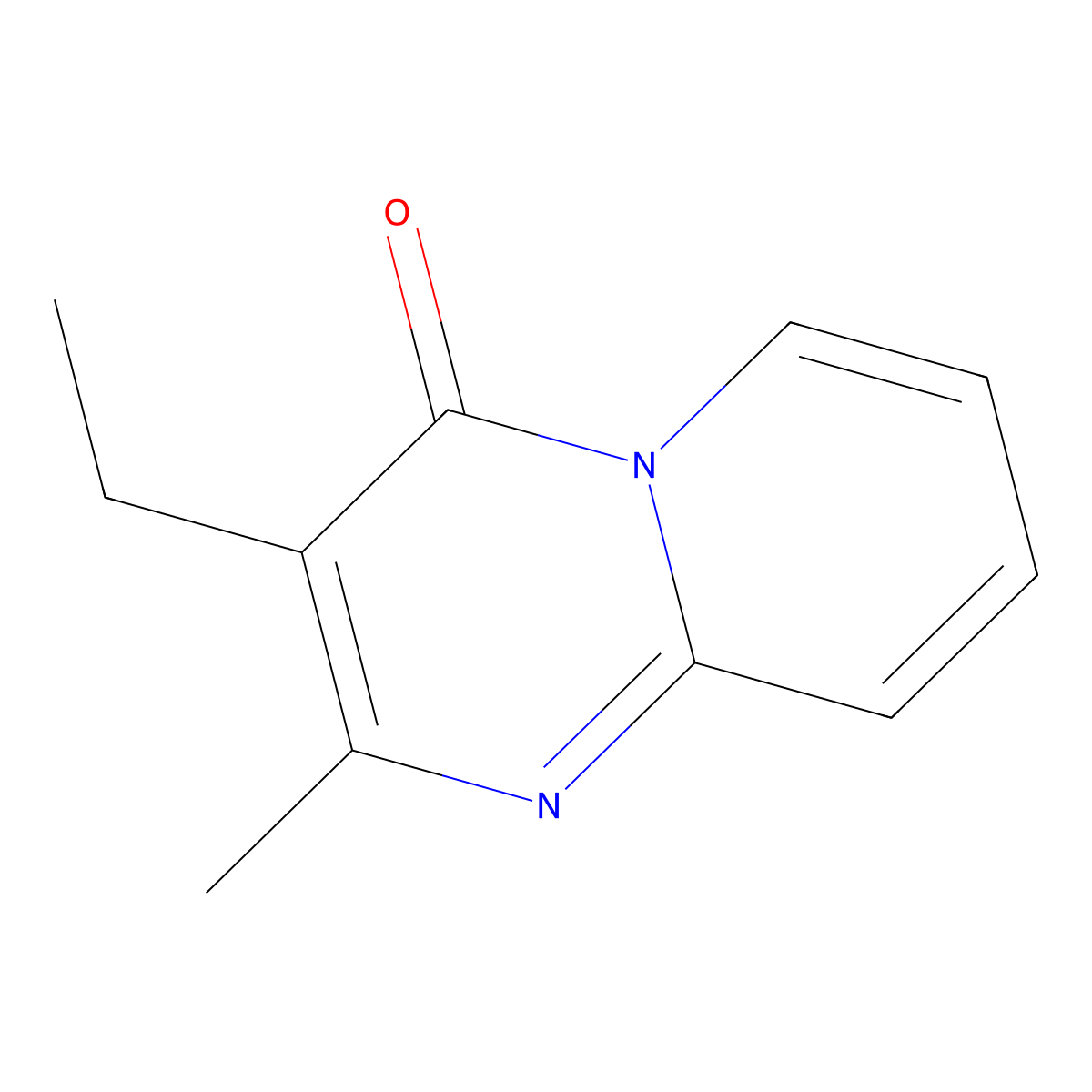 3-Ethyl-2-methyl-4H-pyrido[1,2-a]pyrimidin-4-one molecular structure, CAS 16867-31-5