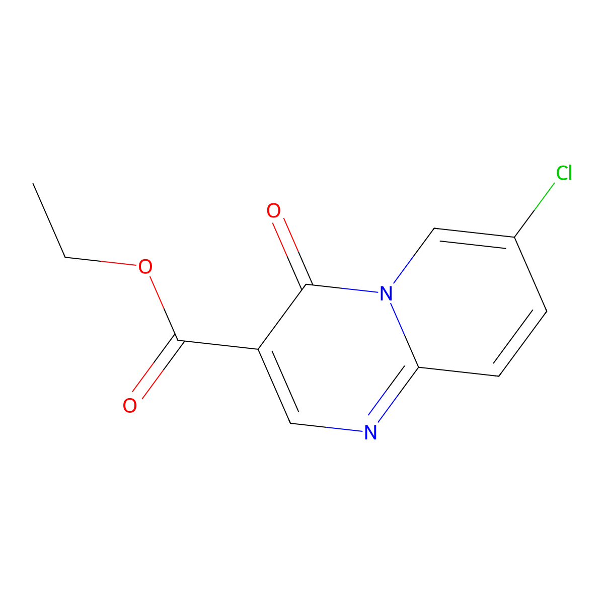 ethyl 7-chloro-4-oxo-4H-pyrido[1,2-a]pyrimidine-3-carboxylate molecular structure, CAS 16867-55-3