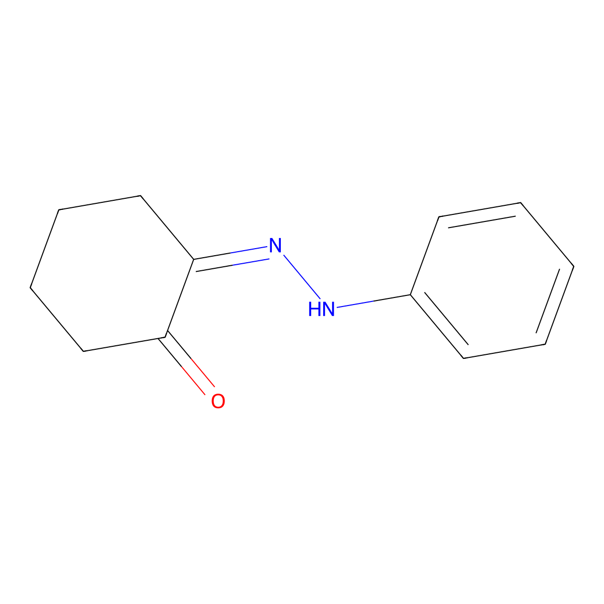 Cyclohexanedione monophenylhydrazone molecular structure, CAS 1687-48-5