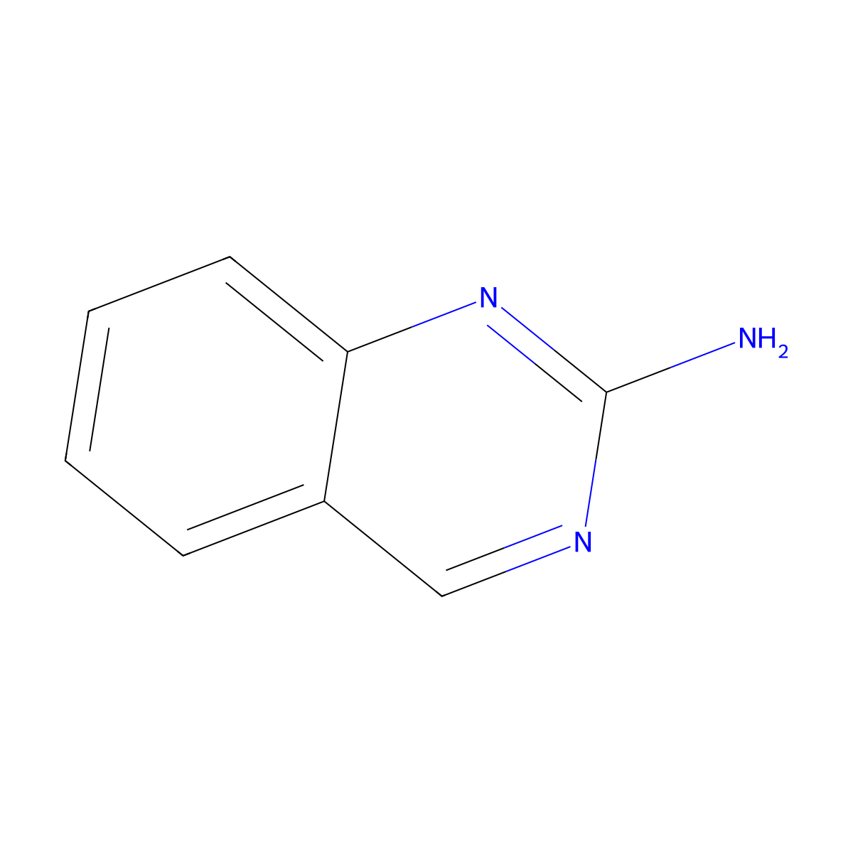 Quinazolin-2-amine molecular structure, CAS 1687-51-0