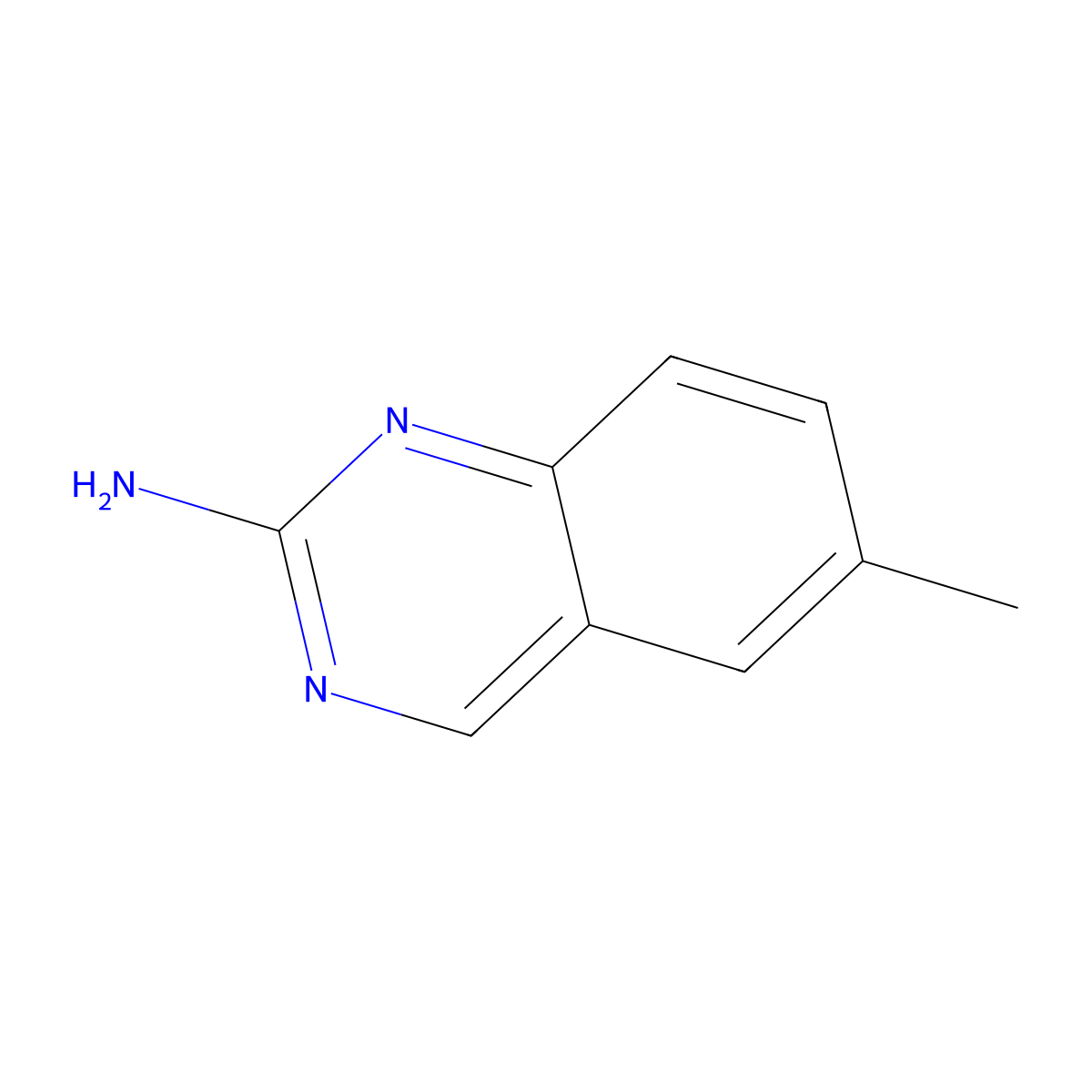 6-Methylquinazolin-2-amine molecular structure, CAS 1687-52-1