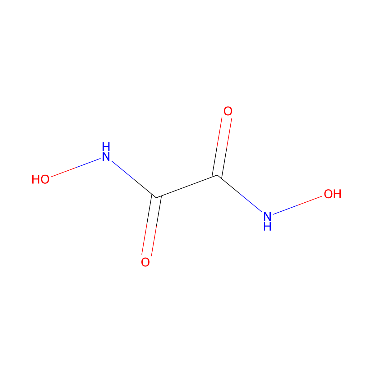 Dihydroxyglyoxime molecular structure, CAS 1687-60-1