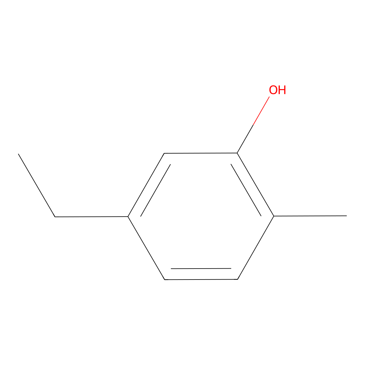5-Ethyl-o-cresol molecular structure, CAS 1687-65-6