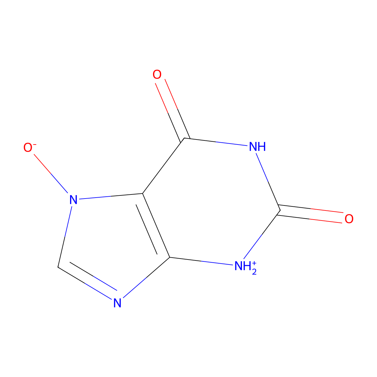 Xanthine 7-N-oxide molecular structure, CAS 16870-90-9