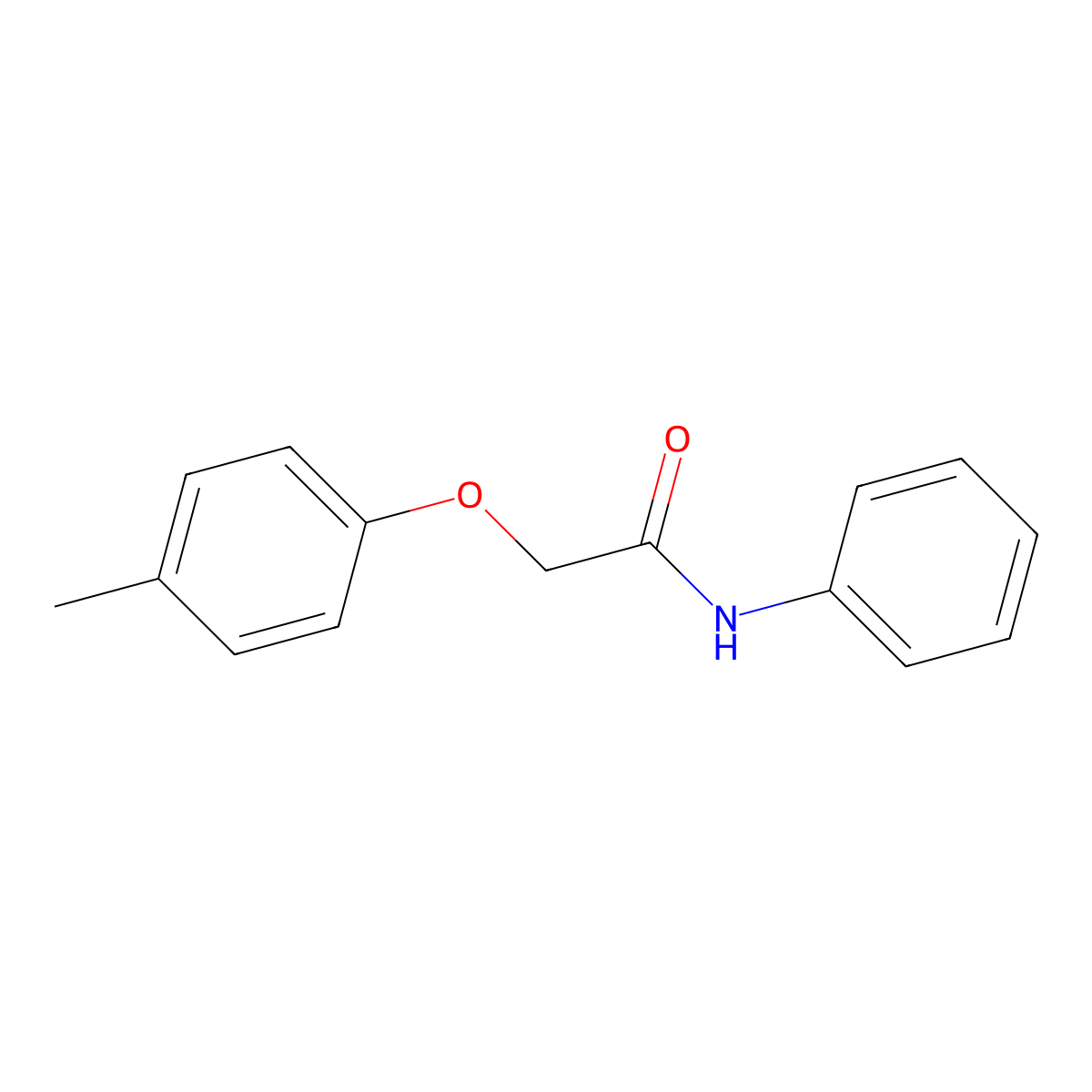 2-(4-methylphenoxy)-N-phenylacetamide molecular structure, CAS 168703-29-5