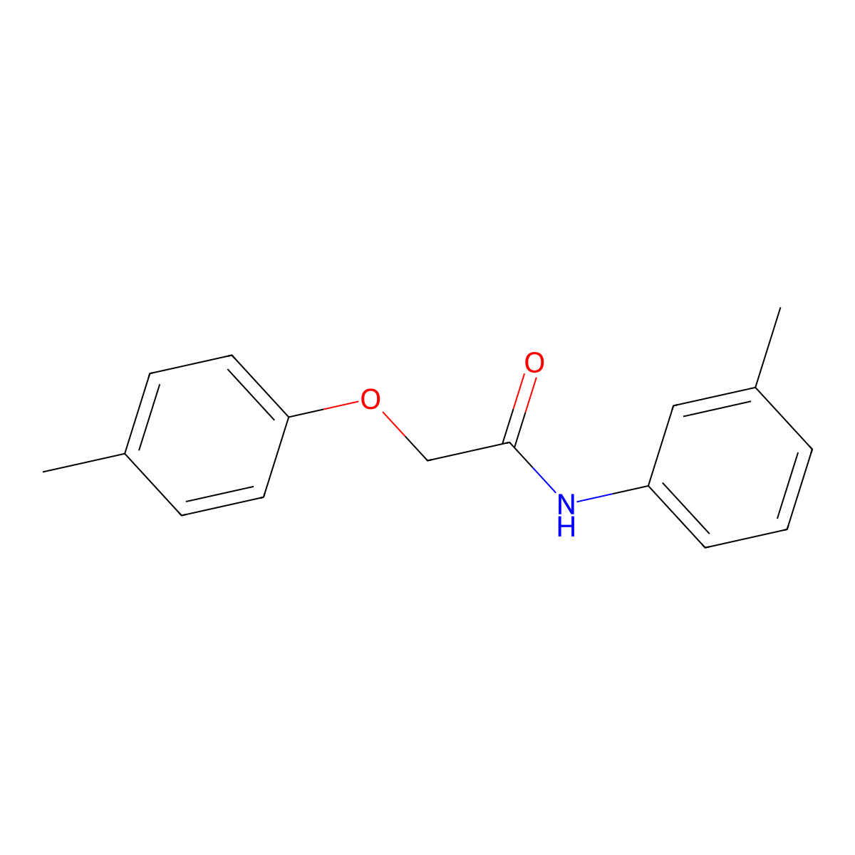 2-(4-methylphenoxy)-N-(3-methylphenyl)acetamide molecular structure, CAS 168703-31-9