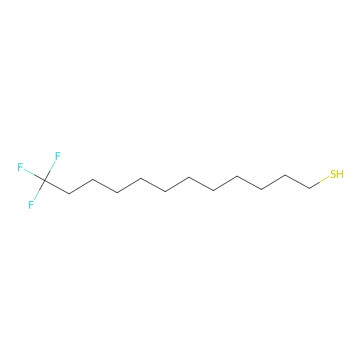 12,12,12-Trifluorododecane-1-thiol molecular structure, CAS 168703-96-6