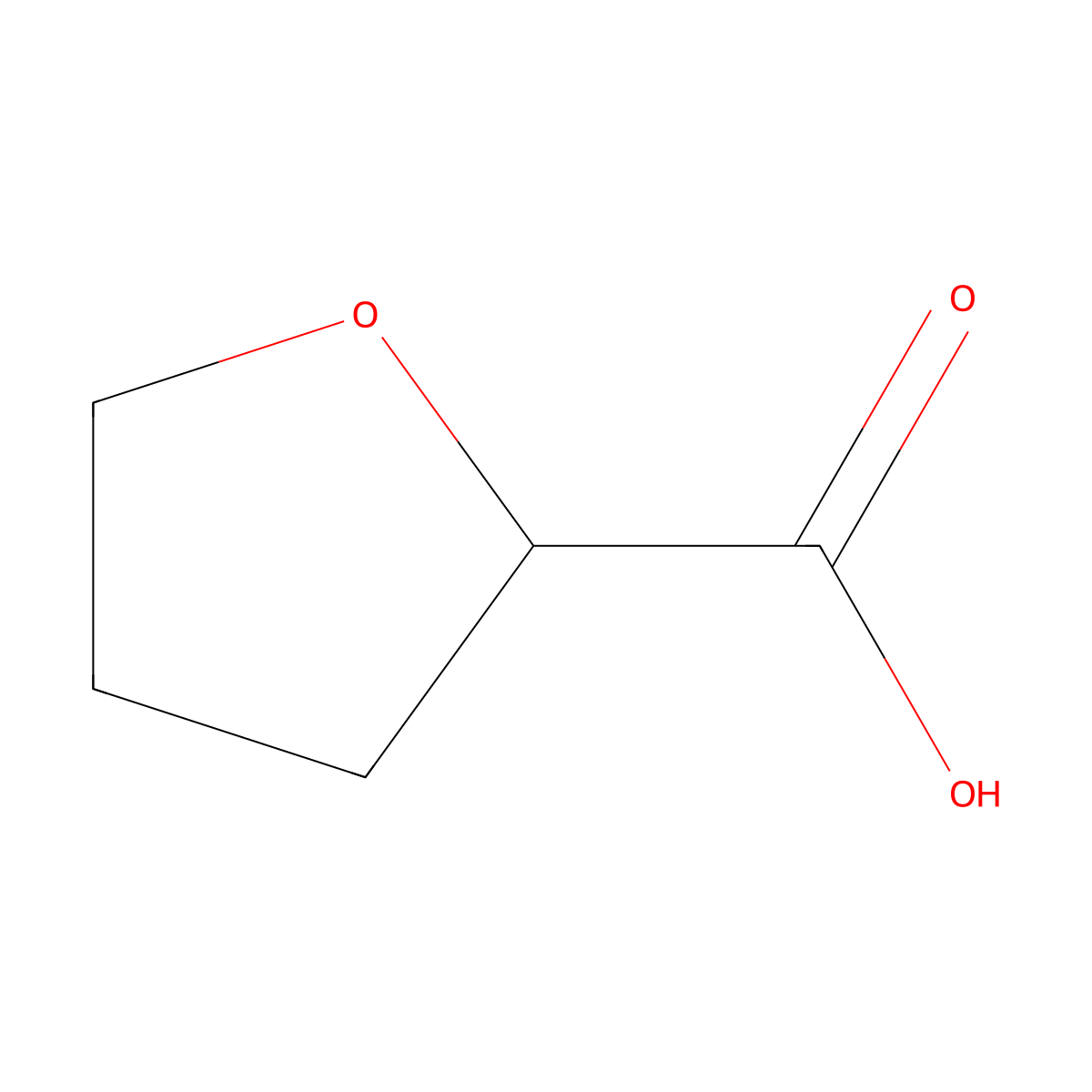 (+-)-Tetrahydro-2-furoic acid molecular structure, CAS 16874-33-2