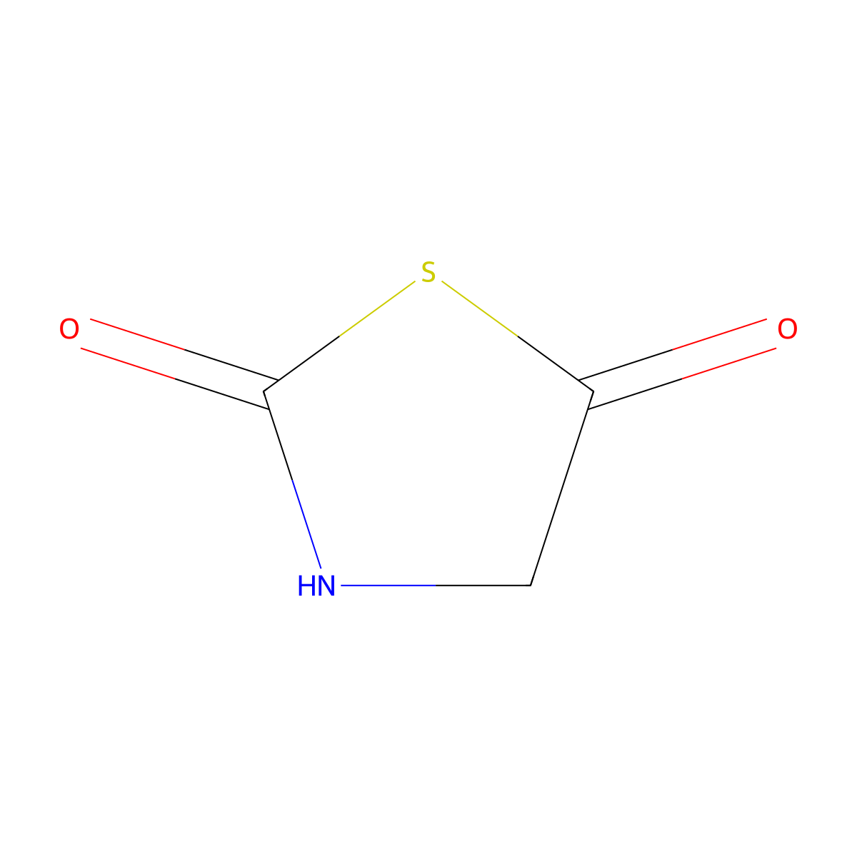 1,3-Thiazolidine-2,5-dione molecular structure, CAS 16874-97-8
