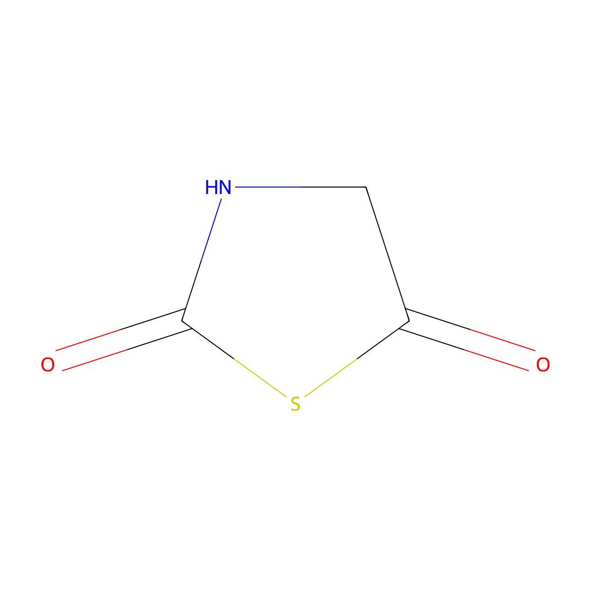 1,3-Thiazolidine-2,5-dione molecular structure, CAS 16874-97-8