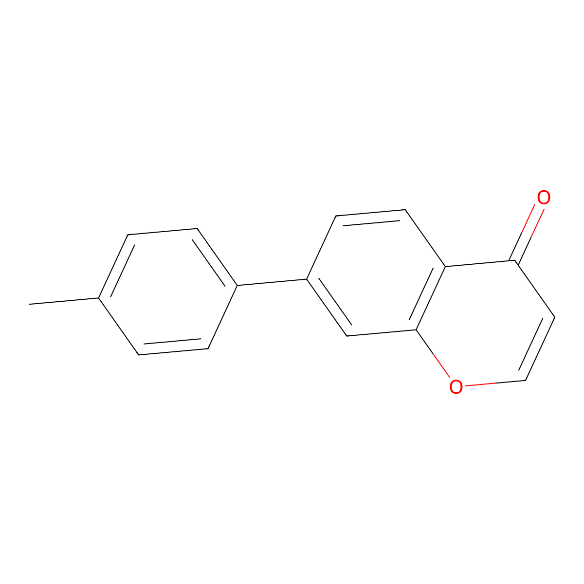 7-(4-Methylphenyl)-4H-1-benzopyran-4-one molecular structure, CAS 168759-61-3