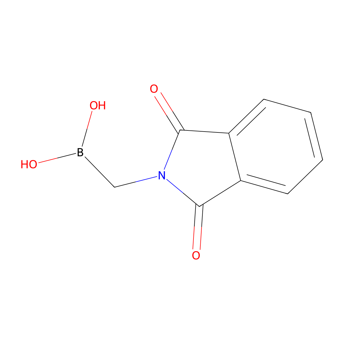 [(1,3-dioxo-2,3-dihydro-1H-isoindol-2-yl)methyl]boronic acid molecular structure, CAS 16876-28-1