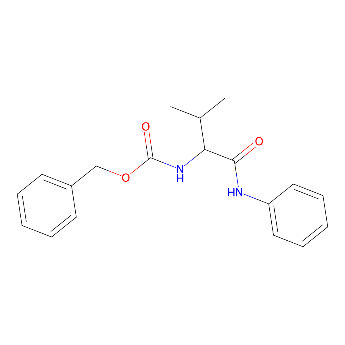N-Phenyl L-Z-Valinamide molecular structure, CAS 16876-74-7