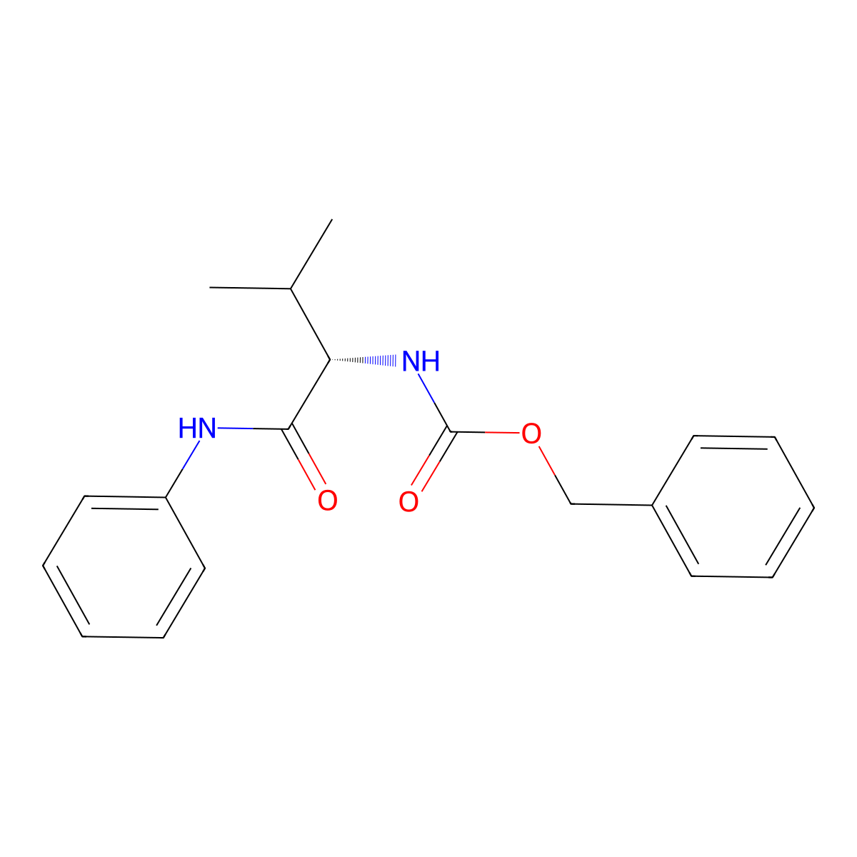 N-Phenyl L-Z-Valinamide molecular structure, CAS 16876-74-7