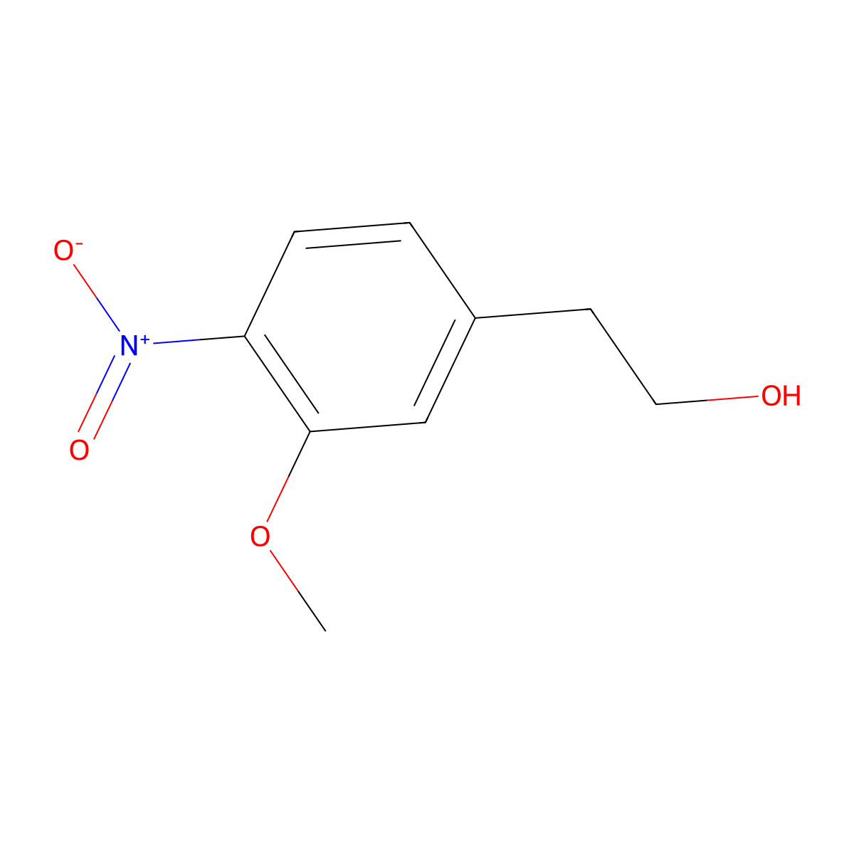 2-(3-Methoxy-4-nitrophenyl)ethanol molecular structure, CAS 168766-15-2